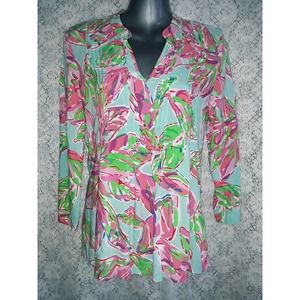 Lilly Pulitzer Sz. XS DOROTHY In The Vias Floral Long Sleeve Top